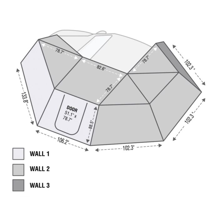 OVS NOMADIC 270 AWNING 3 WALL KIT DS