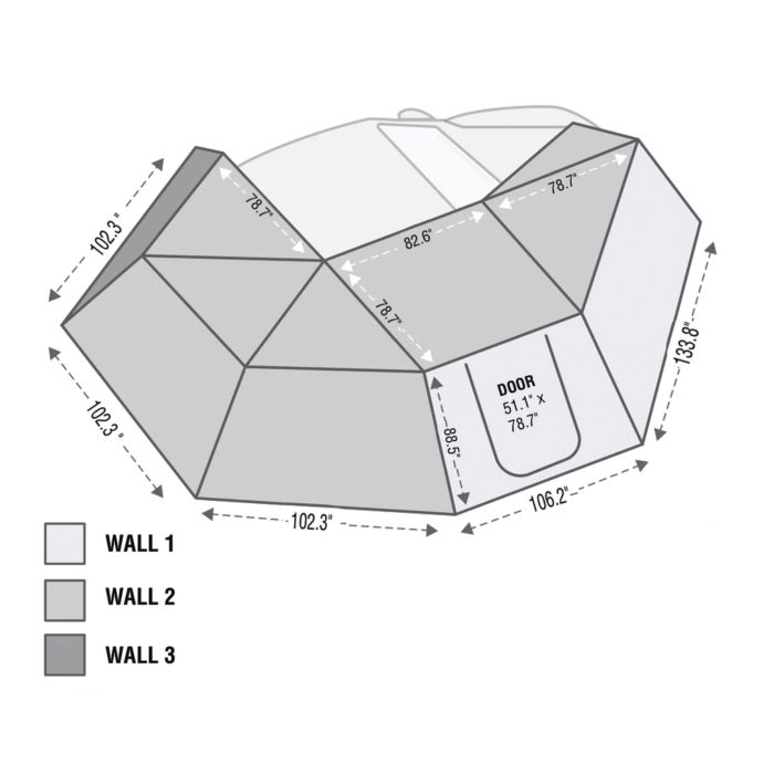 OVS NOMADIC 270 AWNING 3 WALL KIT PS