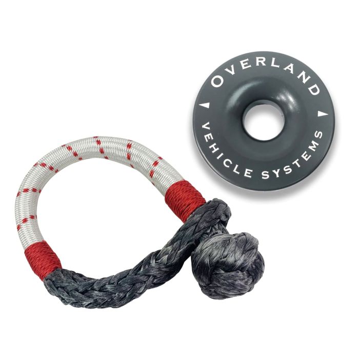 Overland Vehicle Systems  Combo Pack Soft Shackle and Recovery Ring 