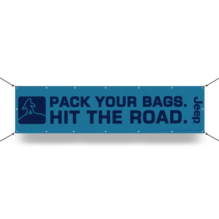 Banner - Jeep Hit The Road 24in x 96in