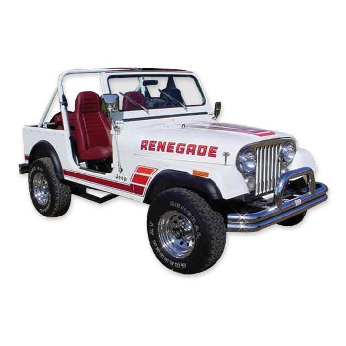 Phoenix Graphix  Renegade Vinyl Hood Graphics Kit  for 83-84 Jeep CJ7 Renegade