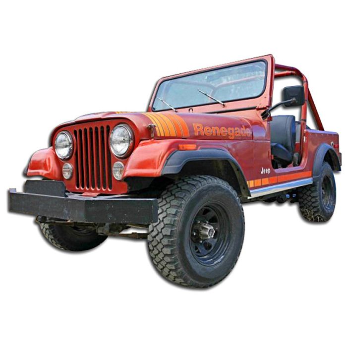 Phoenix Graphix  Renegade Vinyl Hood Graphics Kit  for 79-80 Jeep CJ5 & CJ7