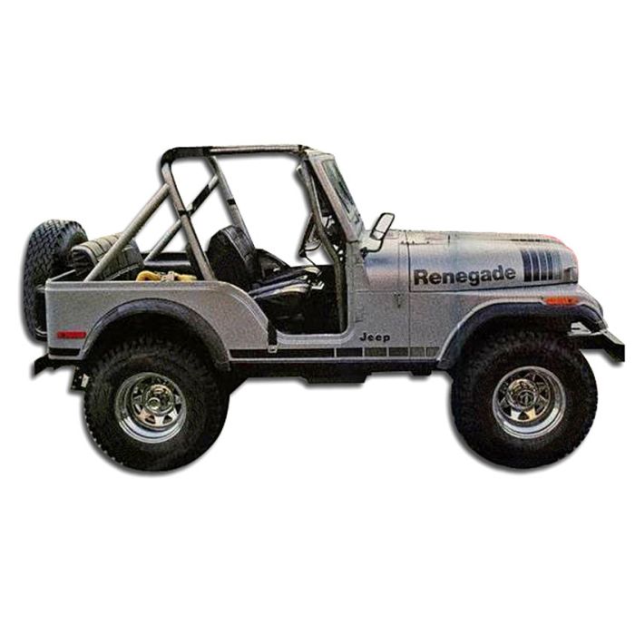 PGX RENEGADE GRAPHICS KIT 79-80 CJ SILV