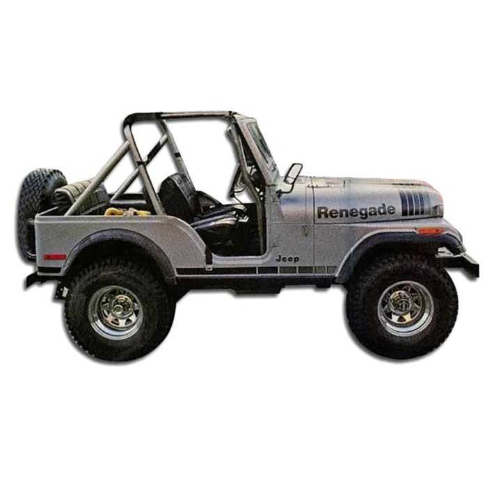 PGX RENEGADE GRAPHICS KIT 79-80 CJ SILV