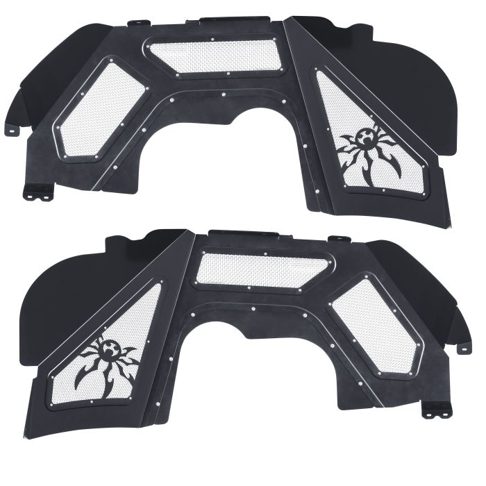 Poison Spyder 19-02-980VP1 Front Inner Fender Liners for 18-22 Jeep Wrangler JL & Gladiator JT