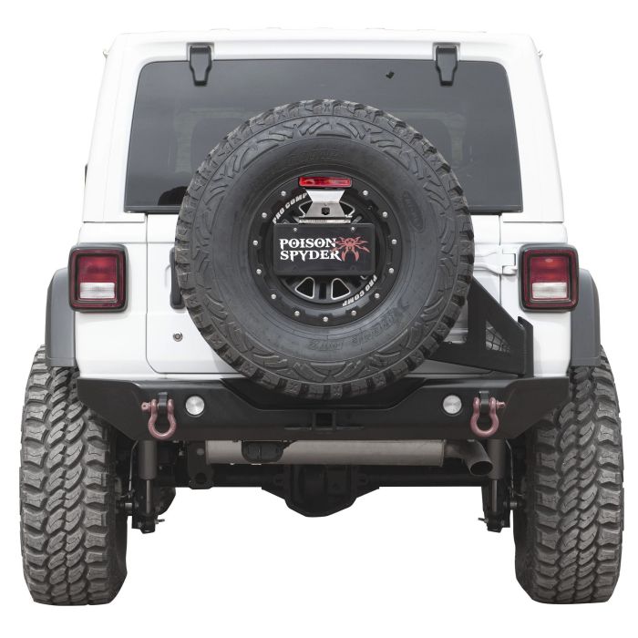 Poison Spyder 19-62-031TP1 Frame Mounted Rear Tire Carrier with Camera Mount for 18-21 Jeep Wrangler JL