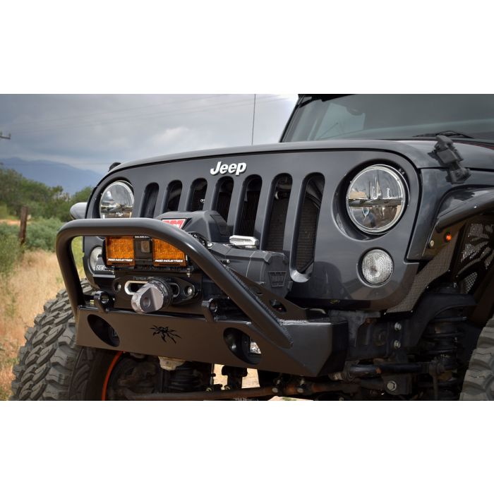 Poison Spyder 17-16-021-DBP1 BFH II Brawler Front Bumper with Brawler Bar & Shackle Tabs for 07-18 Jeep Wrangler JK