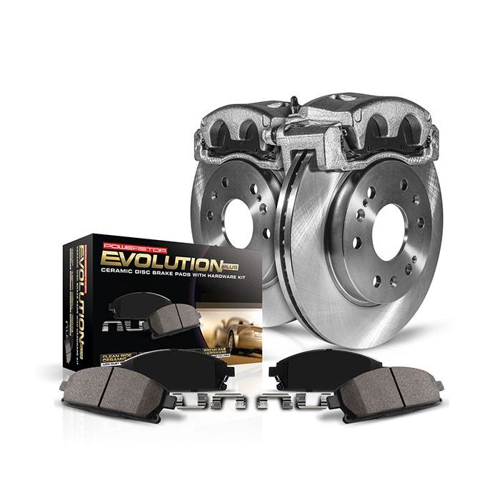 Power Stop  Z17 Stock Replacement Brake Kit with Calipers for 07-18 Jeep Wrangler JK