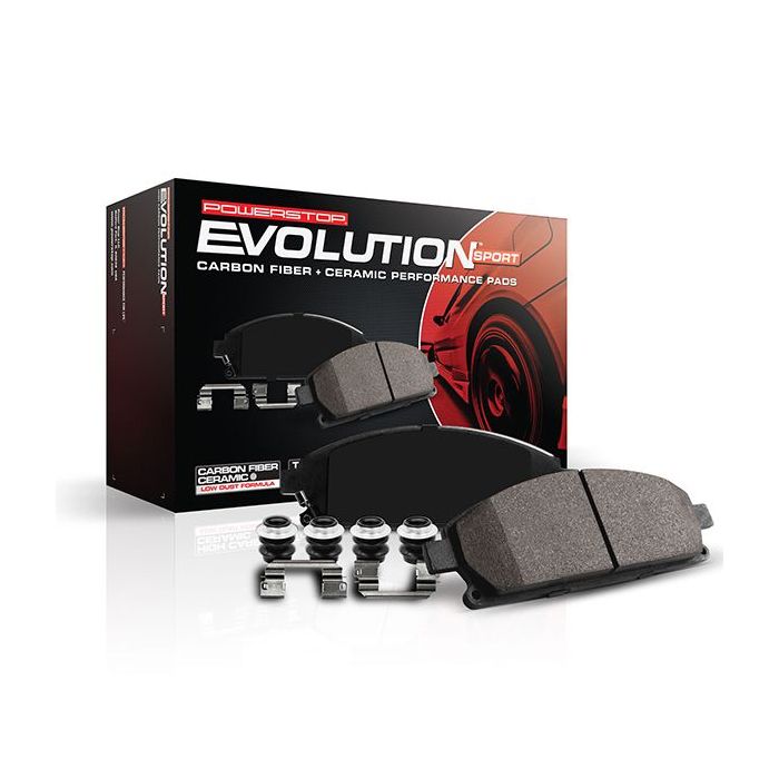 PowerStop  Z23 Evolution Sport Carbon-Fiber Brake Pads for 07-18 Jeep Wrangler JK & 08-12 Liberty KK