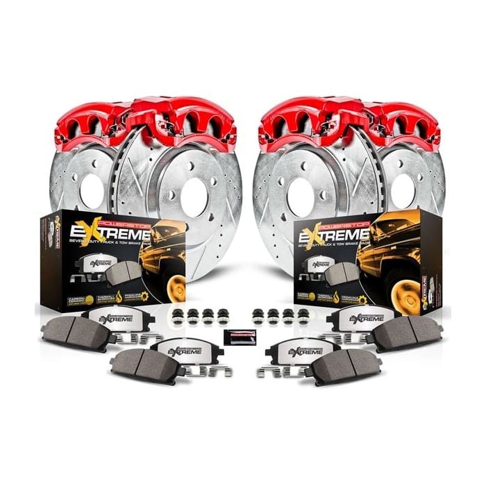 FR/RR TOW & TRUCK BRAKE KIT w/Calipers 03-06 TJ