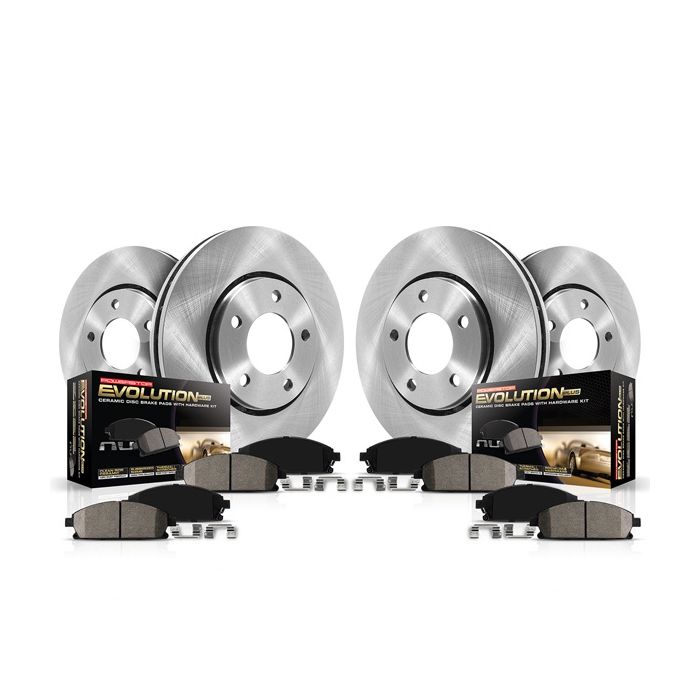 Front & Rear Z17 Stock Replacement Brake Kit 21-24 JL- 20-24 JT