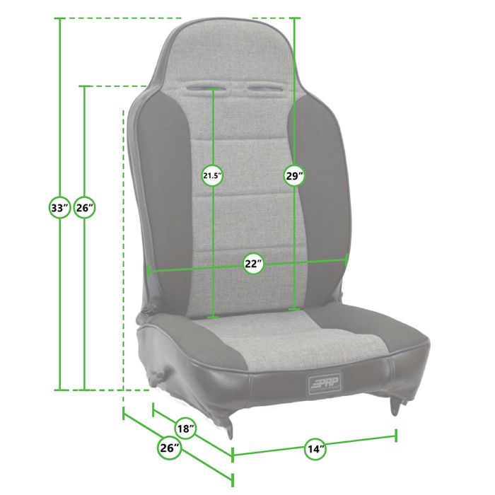 PRP Seats  Enduro Elite Reclining Front Seats 