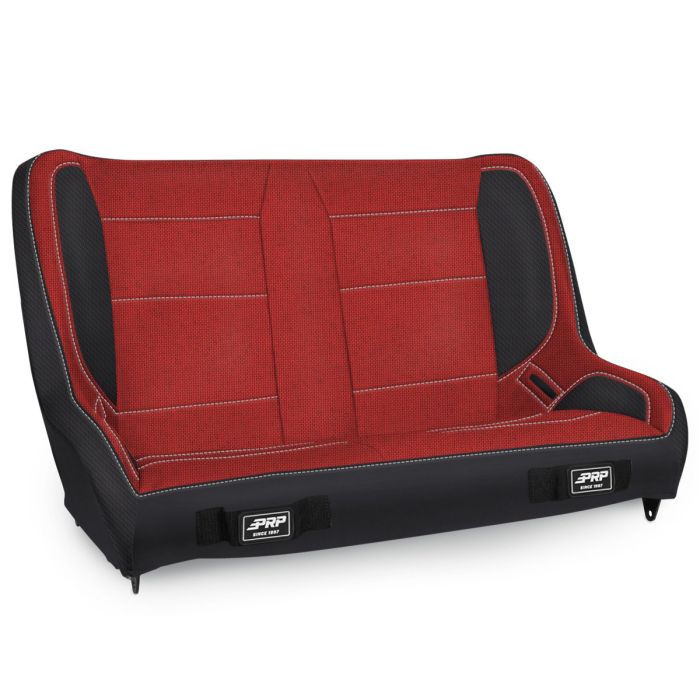 PRP ELITE REAR BENCH CJ/YJ BLACK & RED