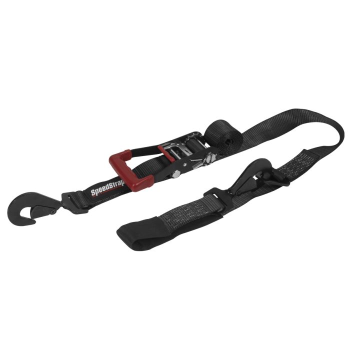 PRP Seats  SpeedStrap 2″ x 10′ Ratchet Tie Down with Twisted Snap Hooks & Axle Strap Combo 