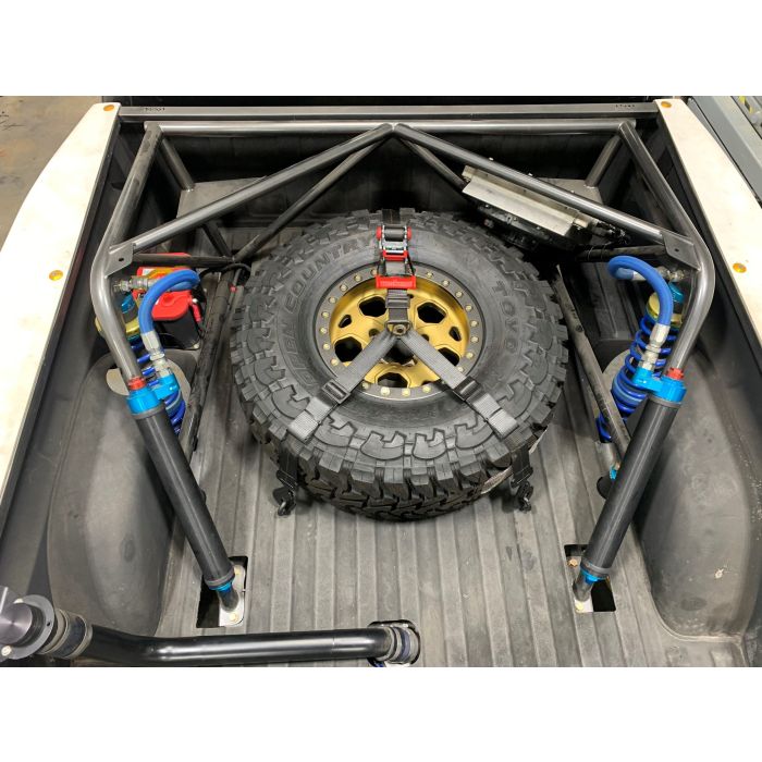 2" HD 3-Point Spare Tire Tie-Down with Swivel Hooks