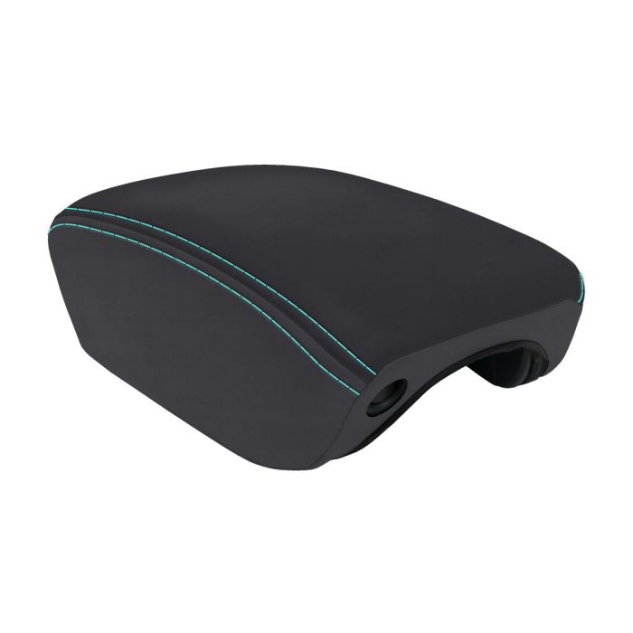 Center Console Cover for 2018+ Jeep Wrangler JL and Jeep Gladiator JT - Black and Teal