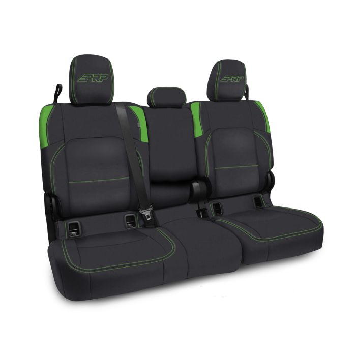 Rear Bench Cover for Jeep Gladiator JT, with Armrest - Black and Green