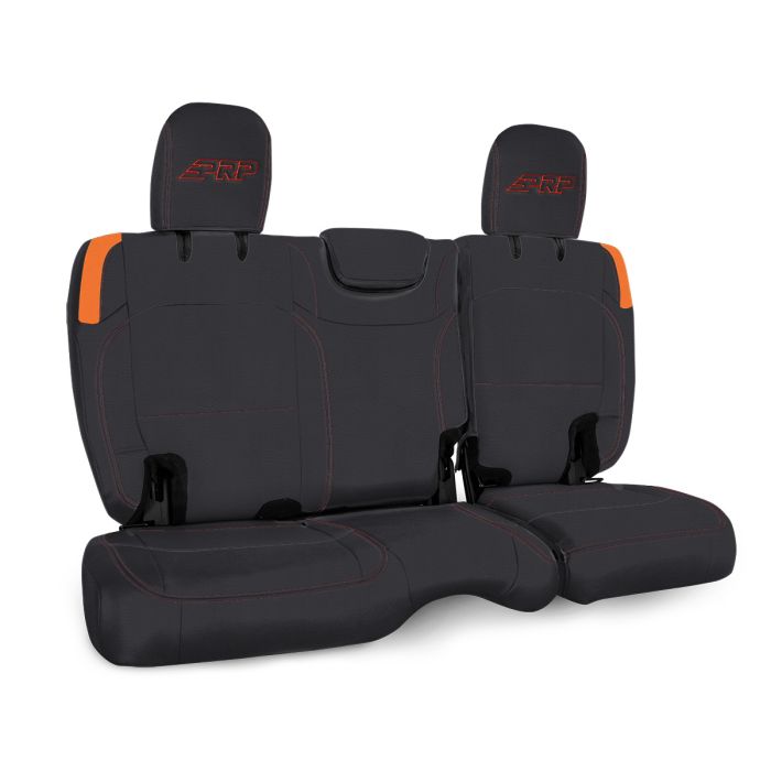 Rear Bench Cover for Jeep Wrangler JL, 2 door - Black and Orange
