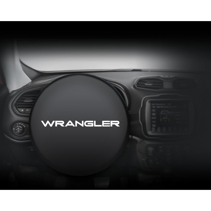 Plasticolor 008408R01 Wrangler Logo Steering Wheel Sunshade 