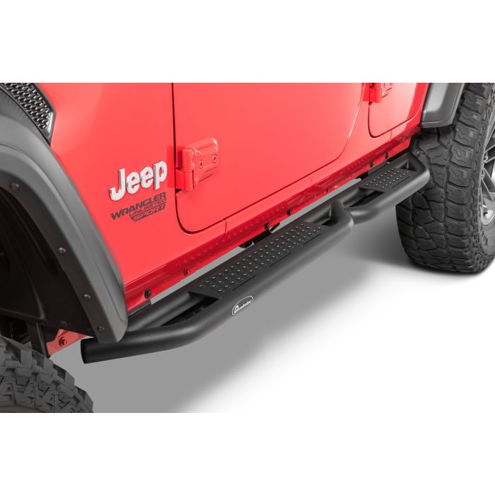 Quadratec  QRC Side Armor with Step for 18-23 Jeep Wrangler JL Unlimited 4-Door