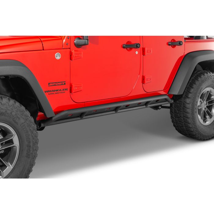 Quadratec  Heavy Duty Rocker Guards for 07-18 Jeep Wrangler JK Unlimited 4-Door