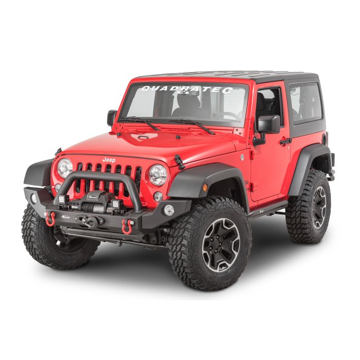 Quadratec  Modular Winch Ready Front Bumper for 07-18 Jeep Wrangler JK