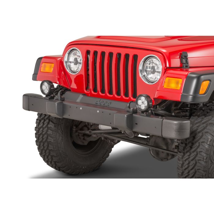 Quadratec  Hi Performance 4" Round LED Light Kit for 97-06 Jeep Wrangler TJ & Unlimited