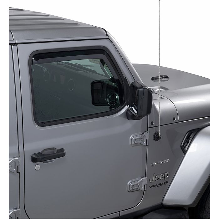 Quadratec  Tinted Window Visors  for 18-22 Jeep Wrangler JL & Gladiator JT