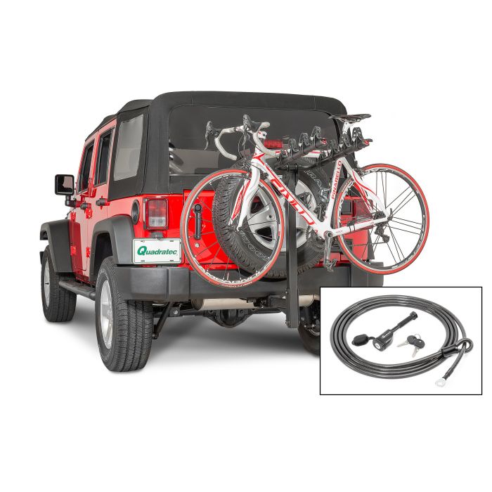 Quadratec  4 Bike Folding Bike Rack for 2" Receiver Hitch