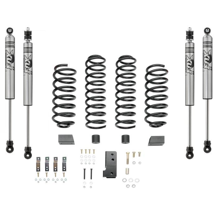 Quadratec  2.5” Coil Spring Suspension Kit with FOX IFP Mono-Tube Shocks for 07-18 Jeep Wrangler JK