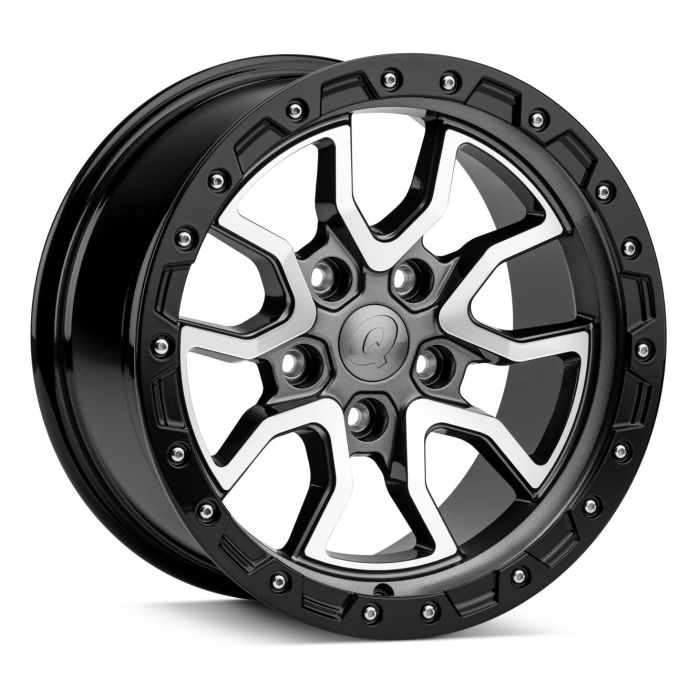 Ascend Wheel Gloss Gun Metal with Gloss Black Bead Ring