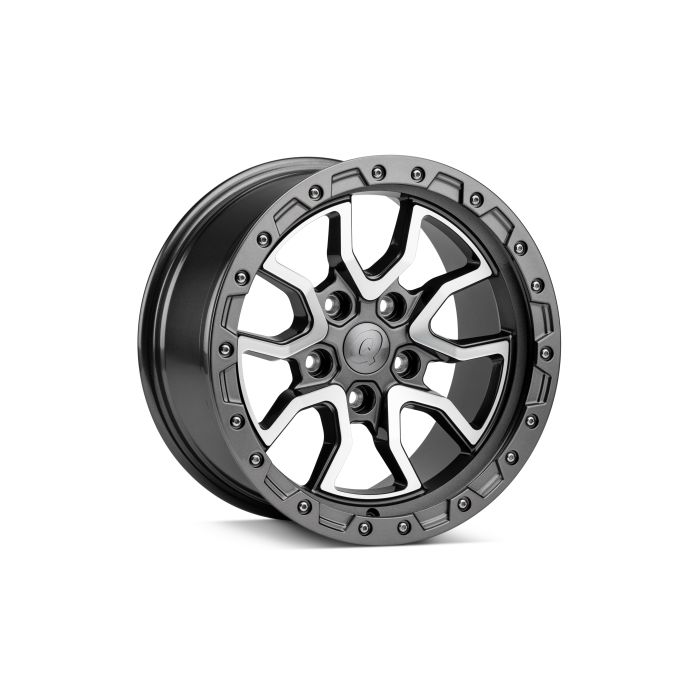 Ascend Wheel Gloss Gun Metal w/ Grey Mach. Bead Ring