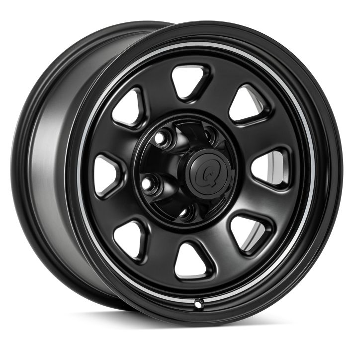 CJ RETRO ALLOY 17X8.5 5X5 5.2BS BLACK  SET OF 4