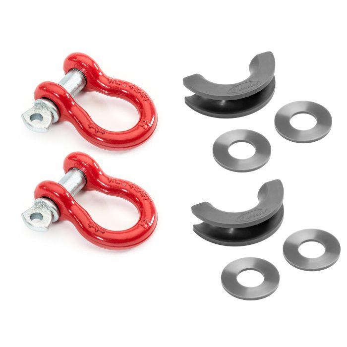 QUADRATEC 3/4IN D-RINGS RED W/BLK ISO   92144 7022