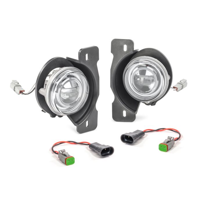 Quadratec  LED Fog Lights Kit for 07-25 Jeep Wrangler JL (with Rubicon Steel Bumper) & JK (with 10th Anniversary Bumper)