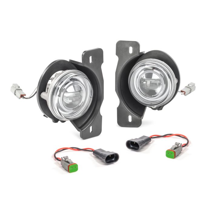 Quadratec  LED Fog Lights Kit for 07-25 Jeep Wrangler JL (with Rubicon Steel Bumper) & JK (with 10th Anniversary Bumper)
