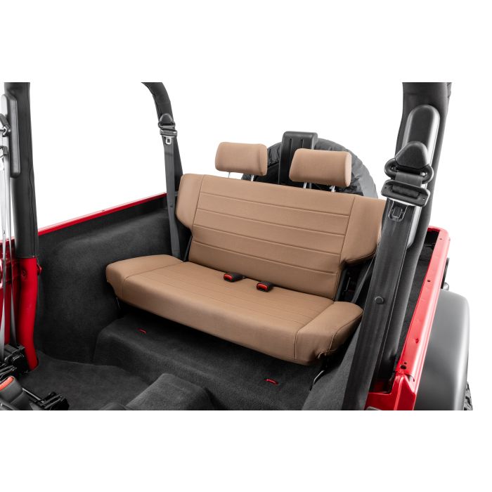Quadratec  Heritage Fold & Tumble Rear Bench Seat for 97-06 Jeep Wrangler TJ