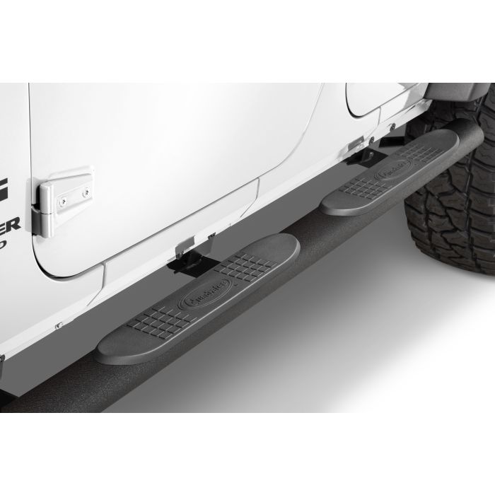 Quadratec  QR4 Heavy Duty Oval Side Steps for 07-18 Jeep Wrangler Unlimited JK 4 Door