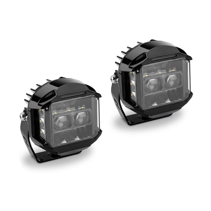 STEALTH 5" Aux Radius Cube Light  W/Amber Pair