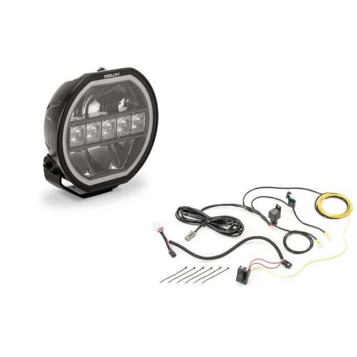 STEALTH 7" Round Auxillary Light W/Amber/White DRL with Wiring Harness