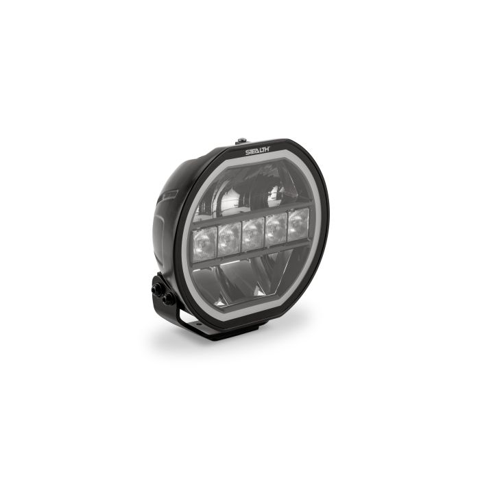 Quadratec  STEALTH 7" Round Auxillary Light with Dual Function Amber/White DRL 