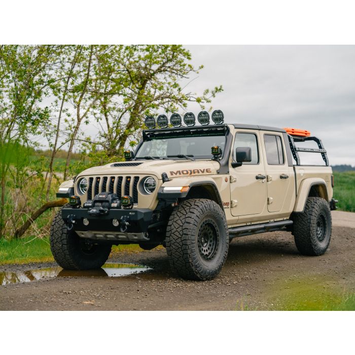 Quadratec  STEALTH 7" Round Eclipse Light Bar Kit for 18-26 Jeep Wrangler JL & Gladiator JT