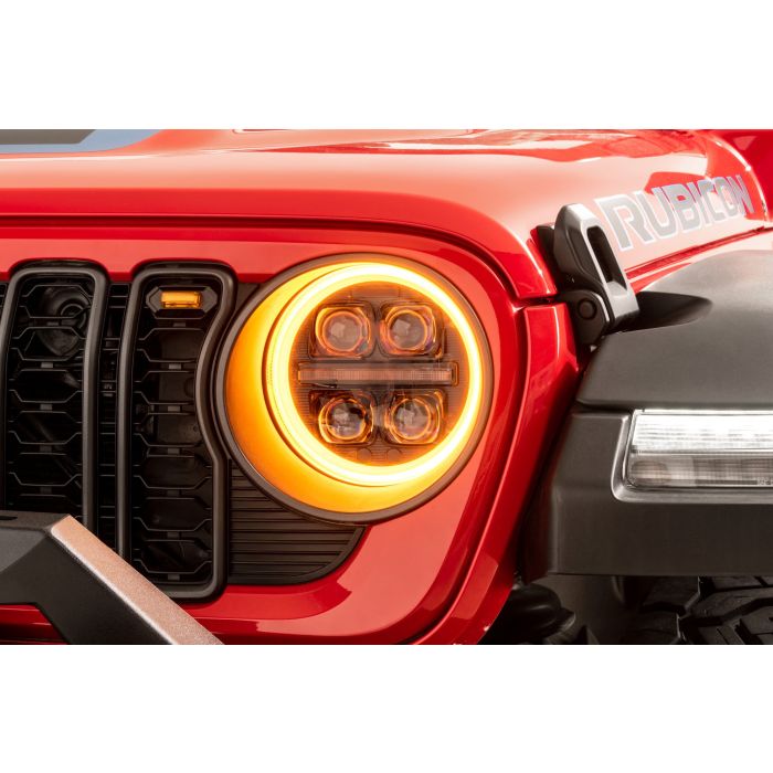 Quadratec  STEALTH 9" LED Projector Headlights for 18-26 Jeep Wrangler JL & Gladiator JT