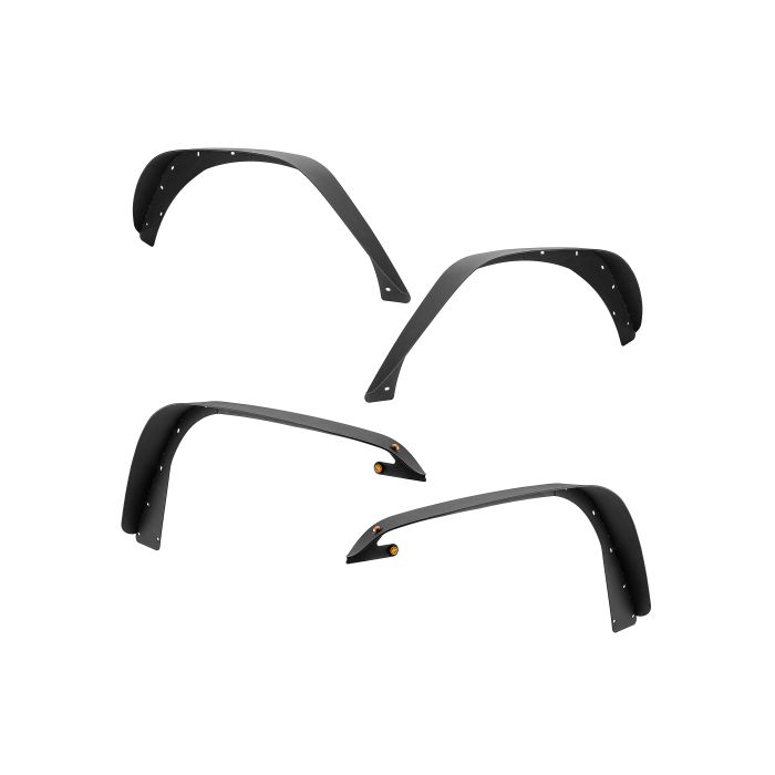 Quadratec  Steel Slim Flat Fender Flares for 18-22 Jeep Wrangler JL