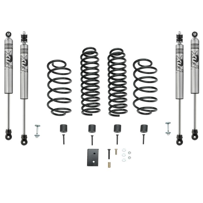 Quadratec  2.5" Coil Spring Suspension Lift Kit with FOX IFP Mono-Tube Shocks for 97-06 Jeep Wrangler TJ  & Unlimited