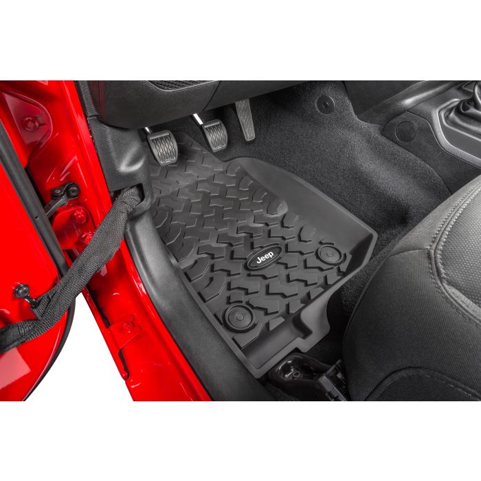 Quadratec  Ultimate Jeep Licensed Floor Liners for 18-26 Jeep Wrangler JL Unlimited 4-Door