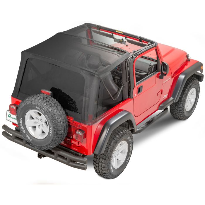 QuadraTop  Gen II Complete Premium Sailcloth Soft Top  for 97-06 Jeep Wrangler TJ 