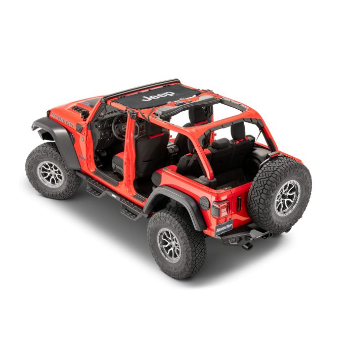 QuadraTop  Jeep Licensed Freedom Mesh Bimini Top for 18-26  Jeep Wrangler JL 