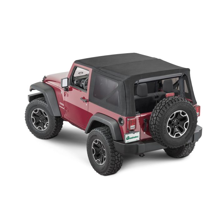 QuadraTop  Premium Twill Replacement Top with Tinted Windows for 07-18 Jeep Wrangler JK 2-Door