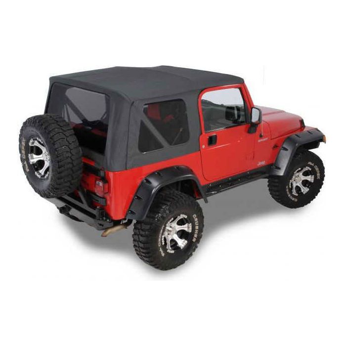 QuadraTop  Replacement Soft Top with Tinted Windows  for 97-06 Jeep Wrangler TJ